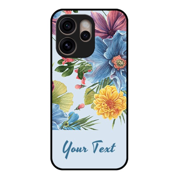 Oppo Reno 15 Pro 5G Custom Glass Phone Case - Stunning Watercolored Flowers Painting Design Oppo Reno 15 Pro 5G Custom Glass Phone Case - Stunning Watercolored Flowers Painting Design