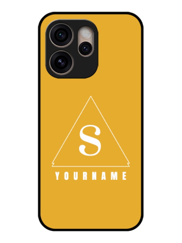 Custom Oppo Reno 15 Pro 5G Custom Glass Phone Case - Simple Triangle Design