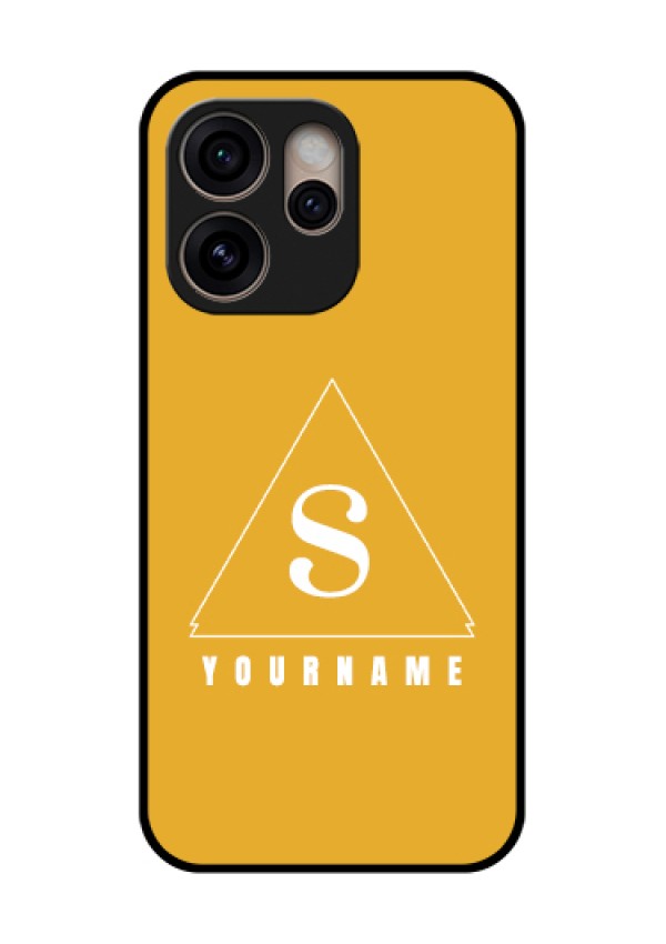 Oppo Reno 15 Pro 5G Custom Glass Phone Case - Simple Triangle Design