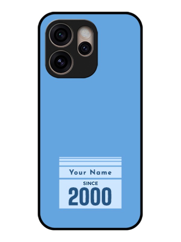 Custom Oppo Reno 15 Pro 5G Custom Glass Phone Case - Custom Year Of Birth Design
