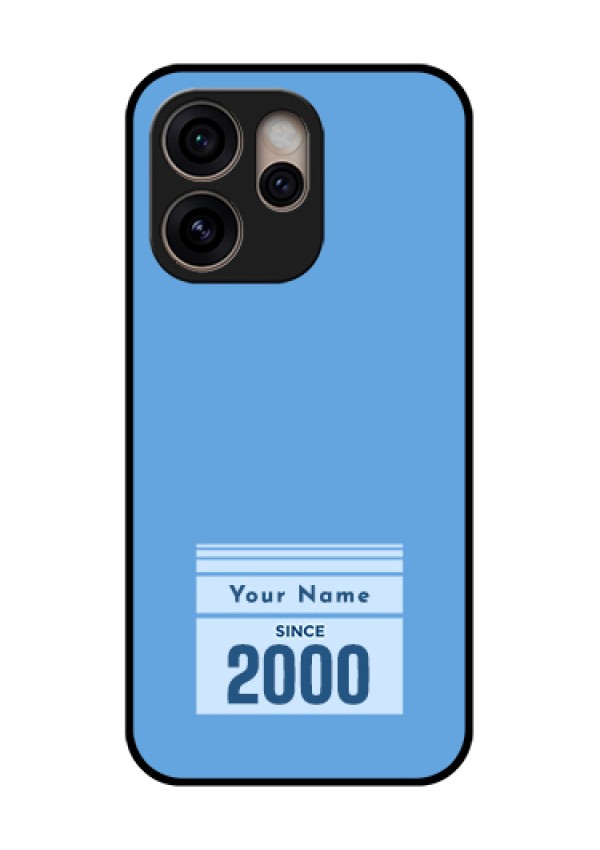Oppo Reno 15 Pro 5G Custom Glass Phone Case - Custom Year Of Birth Design