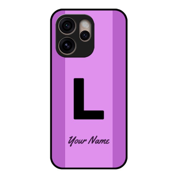 Oppo Reno 15 Pro 5G Custom Glass Phone Case - Tricolor Custom Text Design Oppo Reno 15 Pro 5G Custom Glass Phone Case - Tricolor Custom Text Design