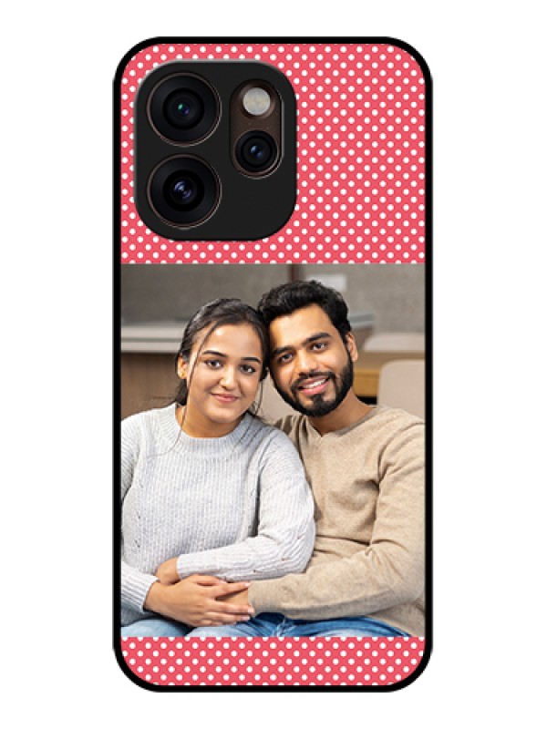 Custom Oppo Reno 15 Pro Mini 5G Custom Glass Phone Case - White Dotted Design
