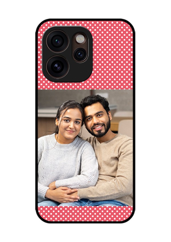 Oppo Reno 15 Pro Mini 5G Custom Glass Phone Case - White Dotted Design