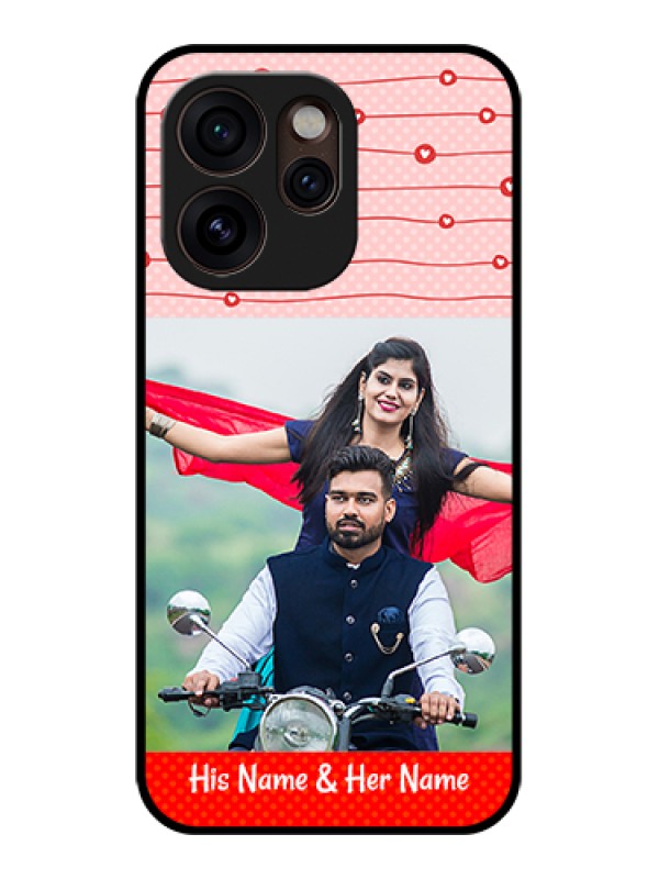 Custom Oppo Reno 15 Pro Mini 5G Custom Glass Phone Case - Red Pattern Case Design