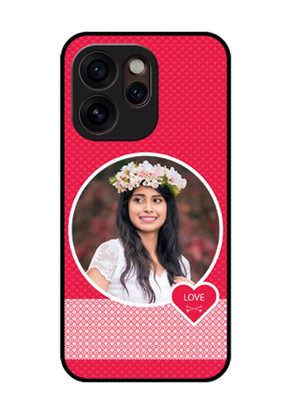 Oppo Reno 15 Pro Mini 5G Custom Glass Phone Case - Pink Color Pattern Design