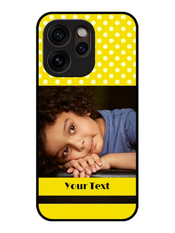 Custom Oppo Reno 15 Pro Mini 5G Custom Glass Phone Case - Bright Yellow Case Design
