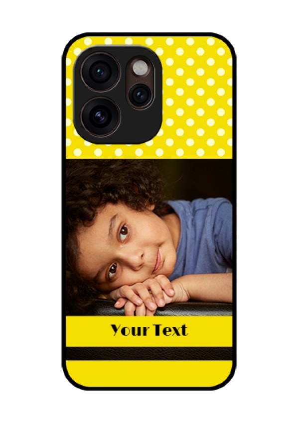Oppo Reno 15 Pro Mini 5G Custom Glass Phone Case - Bright Yellow Case Design