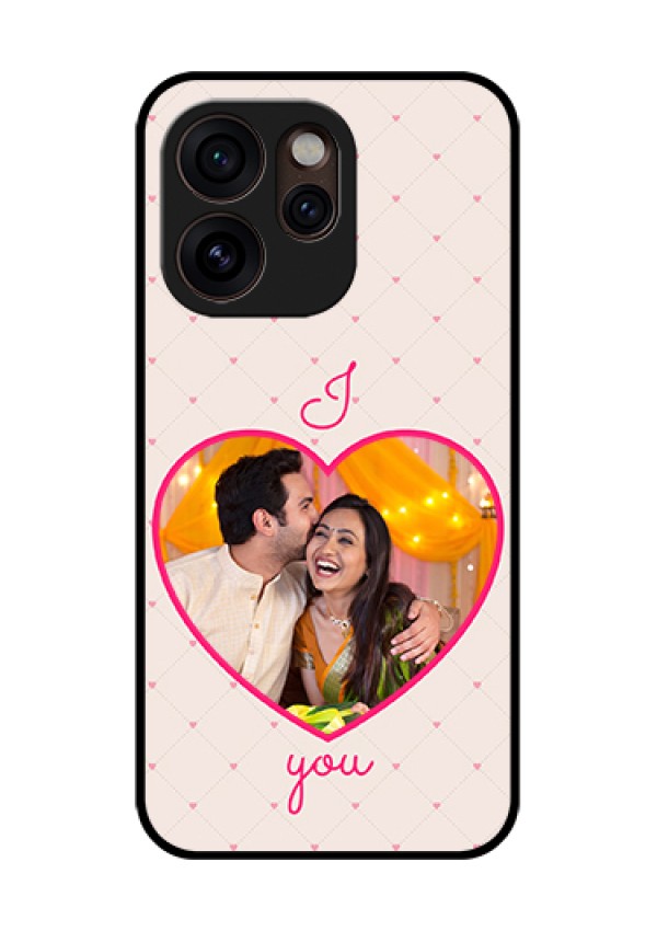 Oppo Reno 15 Pro Mini 5G Custom Glass Phone Case - Heart Shape Design