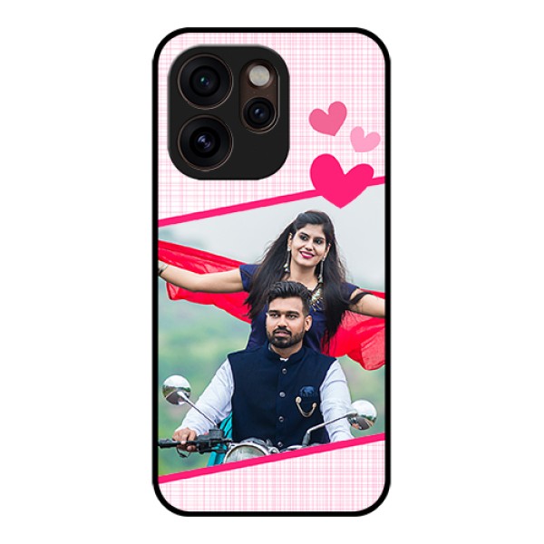 Oppo Reno 15 Pro Mini 5G Custom Glass Phone Case - Love Shape Heart Design