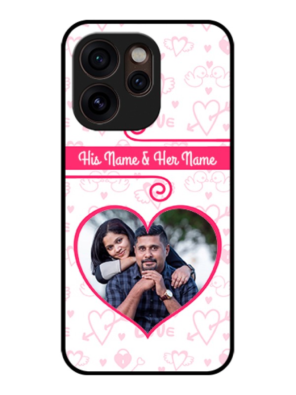 Custom Oppo Reno 15 Pro Mini 5G Custom Glass Phone Case - Heart Shape Love Design