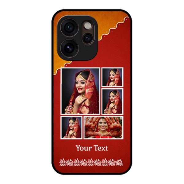 Oppo Reno 15 Pro Mini 5G Custom Glass Phone Case - Wedding Pic Upload Design