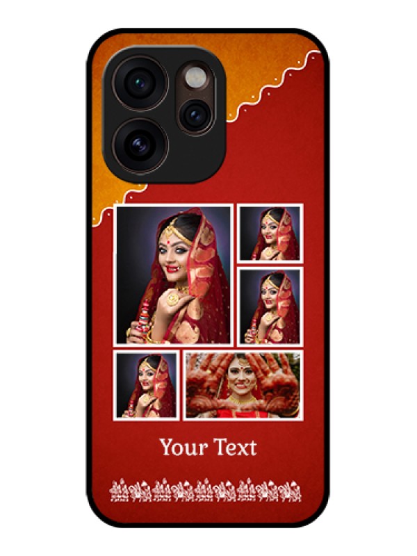 Custom Oppo Reno 15 Pro Mini 5G Custom Glass Phone Case - Wedding Pic Upload Design