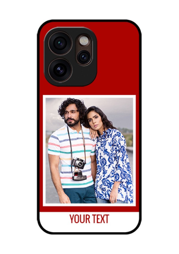 Oppo Reno 15 Pro Mini 5G Custom Glass Phone Case - Red Color Design