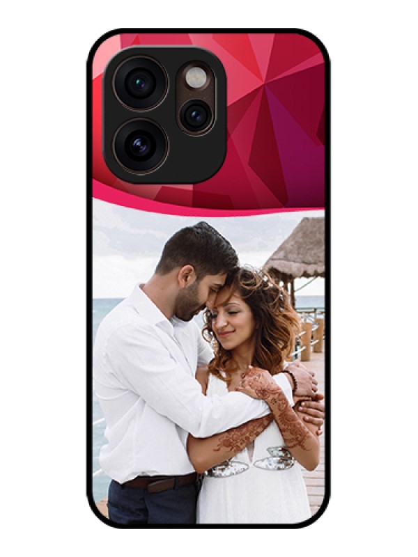 Custom Oppo Reno 15 Pro Mini 5G Custom Glass Phone Case - Red Abstract Design