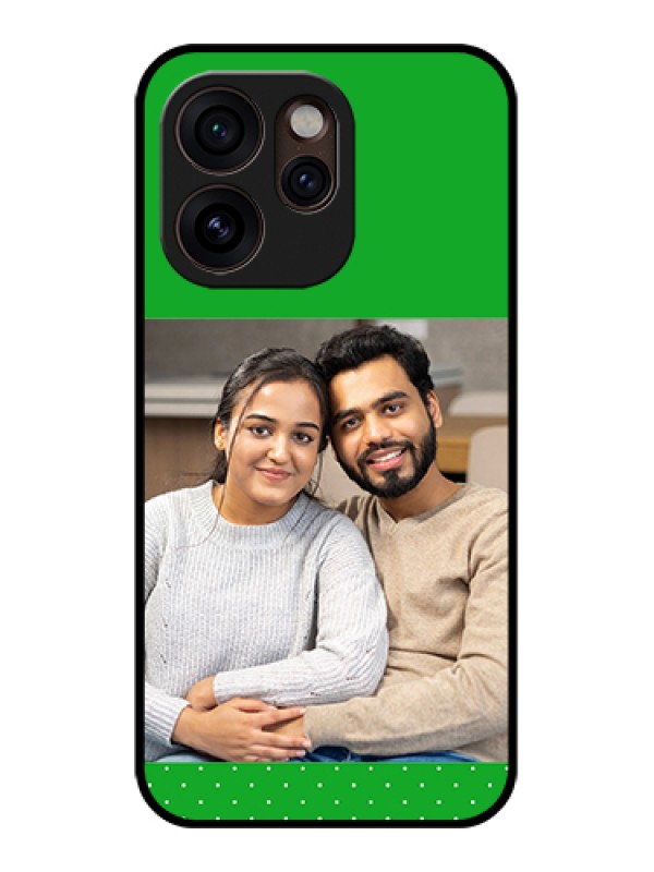 Custom Oppo Reno 15 Pro Mini 5G Custom Glass Phone Case - Green Pattern Design