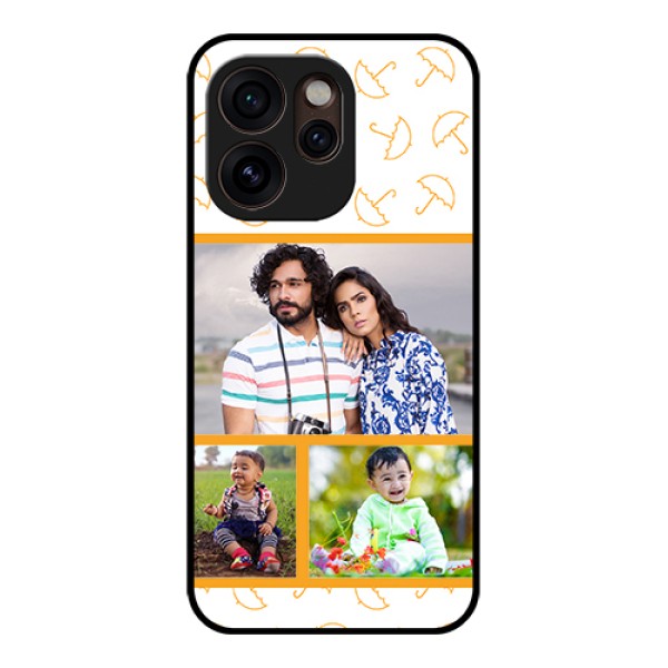 Oppo Reno 15 Pro Mini 5G Custom Glass Phone Case - Yellow Pattern Design