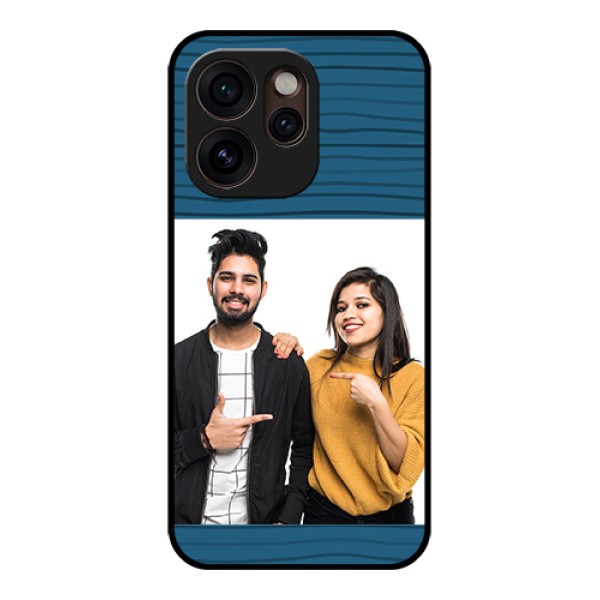 Oppo Reno 15 Pro Mini 5G Custom Glass Phone Case - Blue Pattern Cover Design Oppo Reno 15 Pro Mini 5G Custom Glass Phone Case - Blue Pattern Cover Design