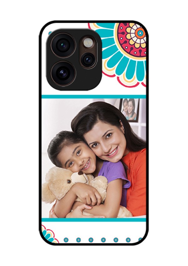Oppo Reno 15 Pro Mini 5G Custom Glass Phone Case - Flower Design