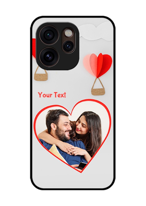 Oppo Reno 15 Pro Mini 5G Custom Glass Phone Case - Parachute Love Design