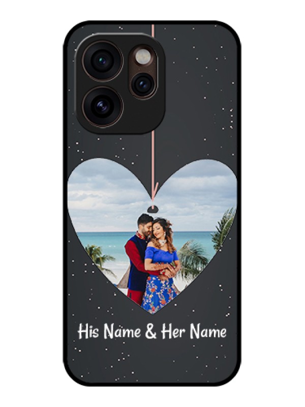 Custom Oppo Reno 15 Pro Mini 5G Custom Glass Phone Case - Hanging Heart Design