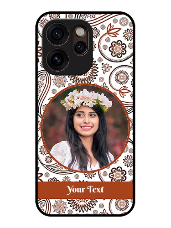 Custom Oppo Reno 15 Pro Mini 5G Custom Glass Phone Case - Abstract Flower Design