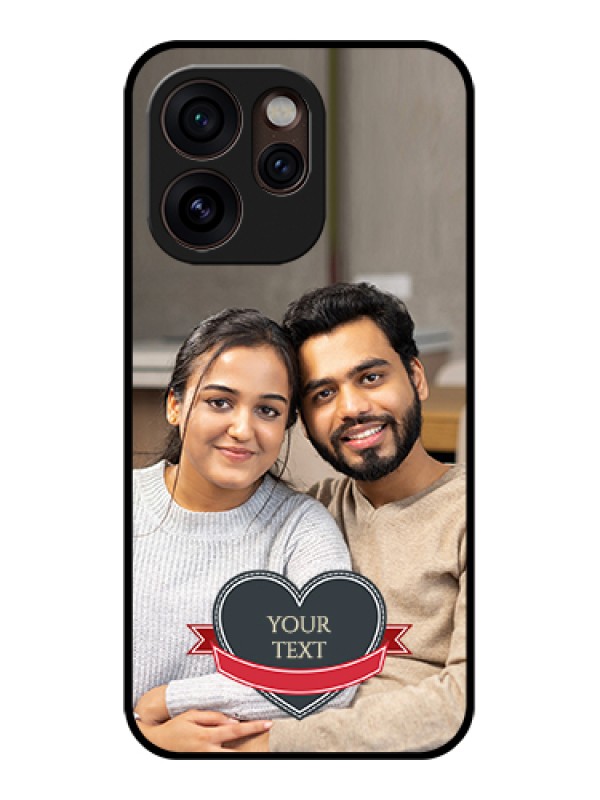 Custom Oppo Reno 15 Pro Mini 5G Custom Glass Phone Case - Just Married Couple Design