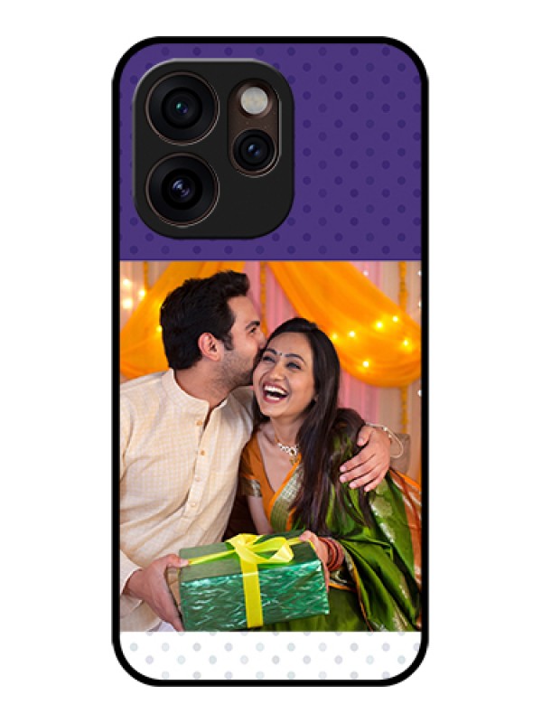 Custom Oppo Reno 15 Pro Mini 5G Custom Glass Phone Case - Violet Colored Pattern Design