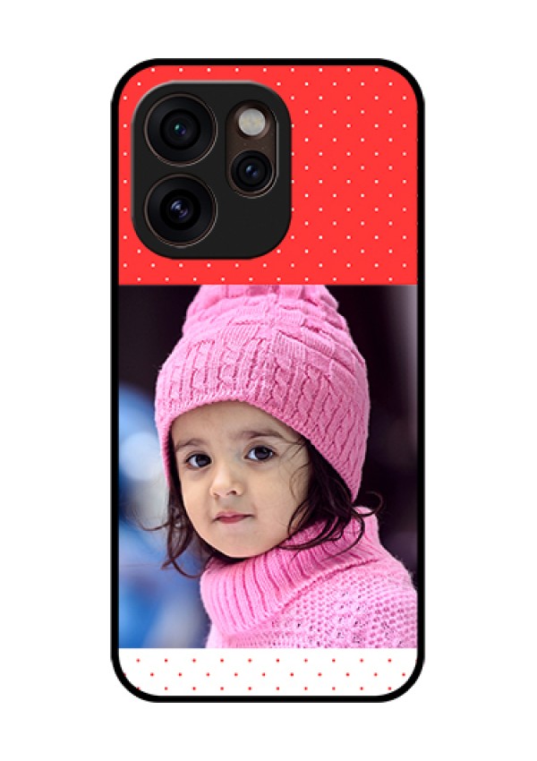 Oppo Reno 15 Pro Mini 5G Custom Glass Phone Case - Red Pattern Design