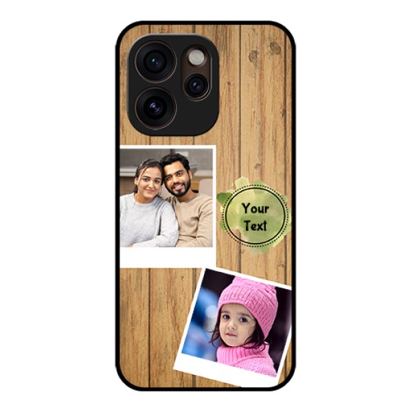 Oppo Reno 15 Pro Mini 5G Custom Glass Phone Case - Wooden Texture Design