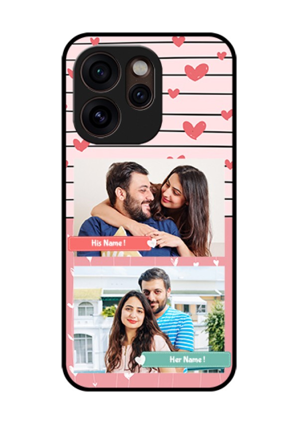 Oppo Reno 15 Pro Mini 5G Custom Glass Phone Case - Photo With Heart Design