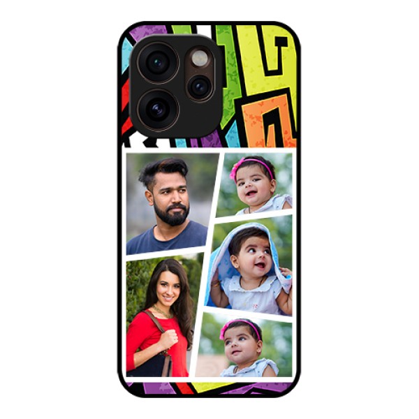 Oppo Reno 15 Pro Mini 5G Custom Glass Phone Case - Graffiti Pattern Design