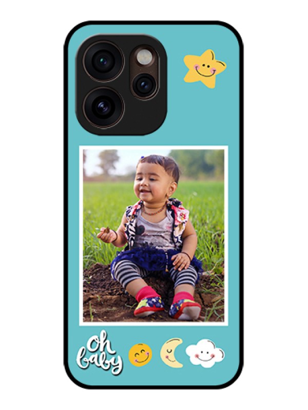 Custom Oppo Reno 15 Pro Mini 5G Custom Glass Phone Case - Smiley Kids Stars Design