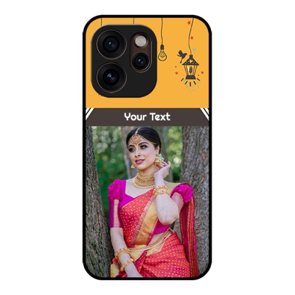 Oppo Reno 15 Pro Mini 5G Custom Glass Phone Case - With Family Picture And Icons Oppo Reno 15 Pro Mini 5G Custom Glass Phone Case - With Family Picture And Icons