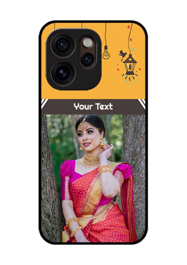 Oppo Reno 15 Pro Mini 5G Custom Glass Phone Case - With Family Picture And Icons