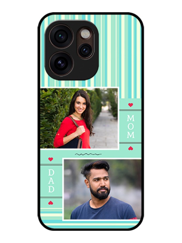 Custom Oppo Reno 15 Pro Mini 5G Custom Glass Phone Case - Mom & Dad Pic Design