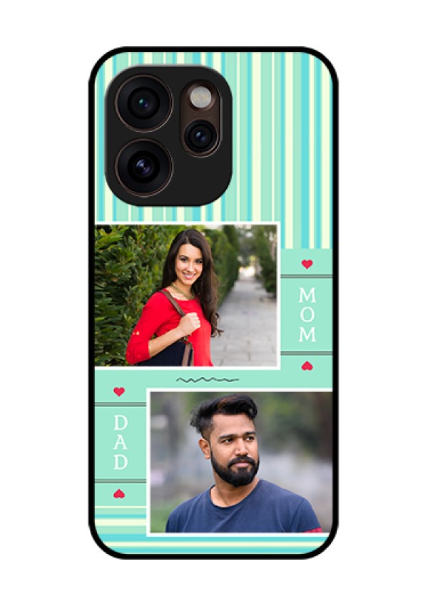 Oppo Reno 15 Pro Mini 5G Custom Glass Phone Case - Mom & Dad Pic Design