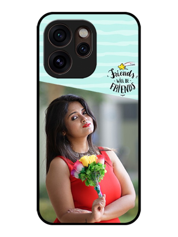 Custom Oppo Reno 15 Pro Mini 5G Custom Glass Phone Case - Friends Picture Icon Design