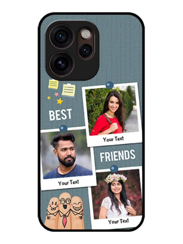 Custom Oppo Reno 15 Pro Mini 5G Custom Glass Phone Case - Sticky Frames And Friendship Design