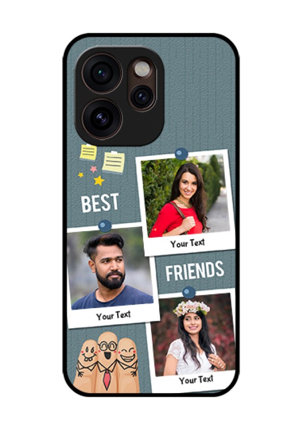 Oppo Reno 15 Pro Mini 5G Custom Glass Phone Case - Sticky Frames And Friendship Design