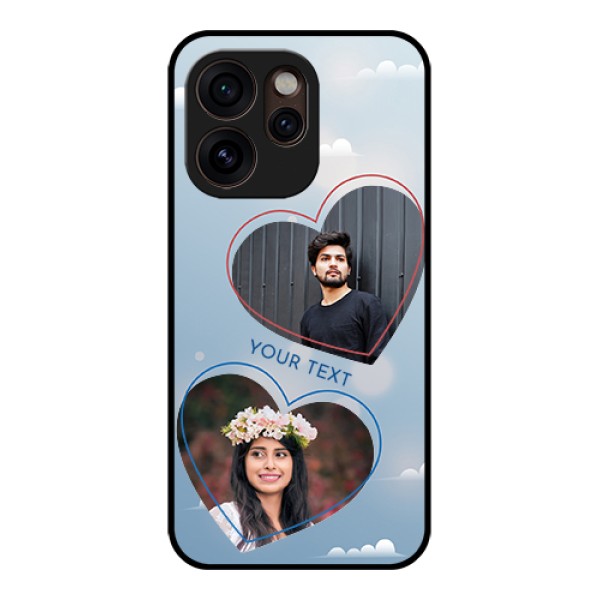Oppo Reno 15 Pro Mini 5G Custom Glass Phone Case - Blue Color Couple Design