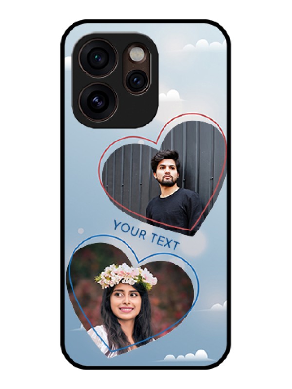Custom Oppo Reno 15 Pro Mini 5G Custom Glass Phone Case - Blue Color Couple Design