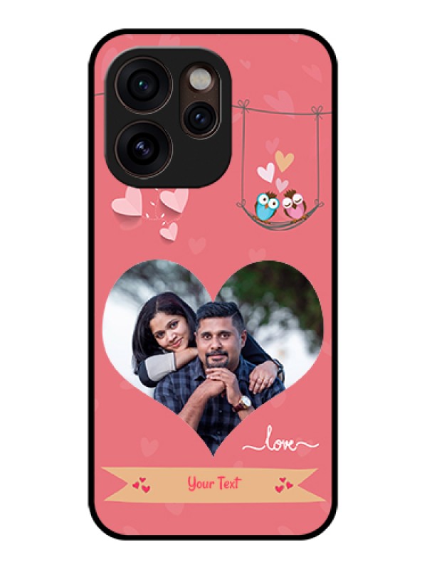 Custom Oppo Reno 15 Pro Mini 5G Custom Glass Phone Case - Peach Color Love Design