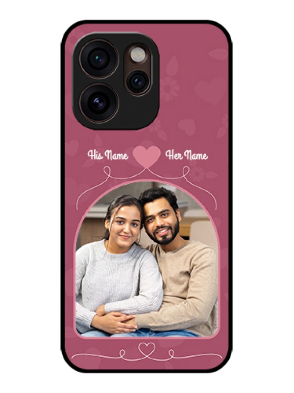 Custom Oppo Reno 15 Pro Mini 5G Custom Glass Phone Case - Love Floral Design