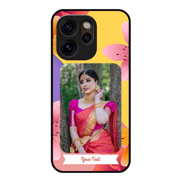 Oppo Reno 15 Pro Mini 5G Custom Glass Phone Case - 3 Image With Vintage Floral Design Oppo Reno 15 Pro Mini 5G Custom Glass Phone Case - 3 Image With Vintage Floral Design