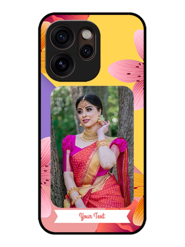 Custom Oppo Reno 15 Pro Mini 5G Custom Glass Phone Case - 3 Image With Vintage Floral Design