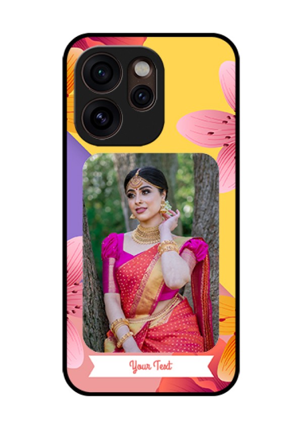 Oppo Reno 15 Pro Mini 5G Custom Glass Phone Case - 3 Image With Vintage Floral Design