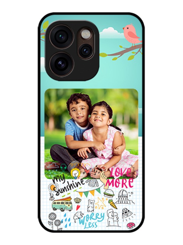 Custom Oppo Reno 15 Pro Mini 5G Custom Glass Phone Case - Doodle Love Design