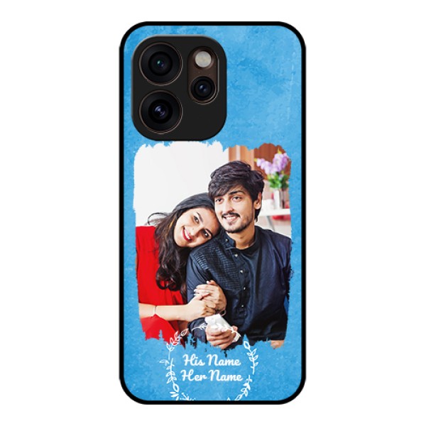 Oppo Reno 15 Pro Mini 5G Custom Glass Phone Case - Blue Color Vintage Design Oppo Reno 15 Pro Mini 5G Custom Glass Phone Case - Blue Color Vintage Design