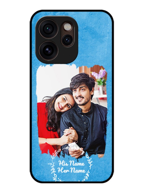 Custom Oppo Reno 15 Pro Mini 5G Custom Glass Phone Case - Blue Color Vintage Design